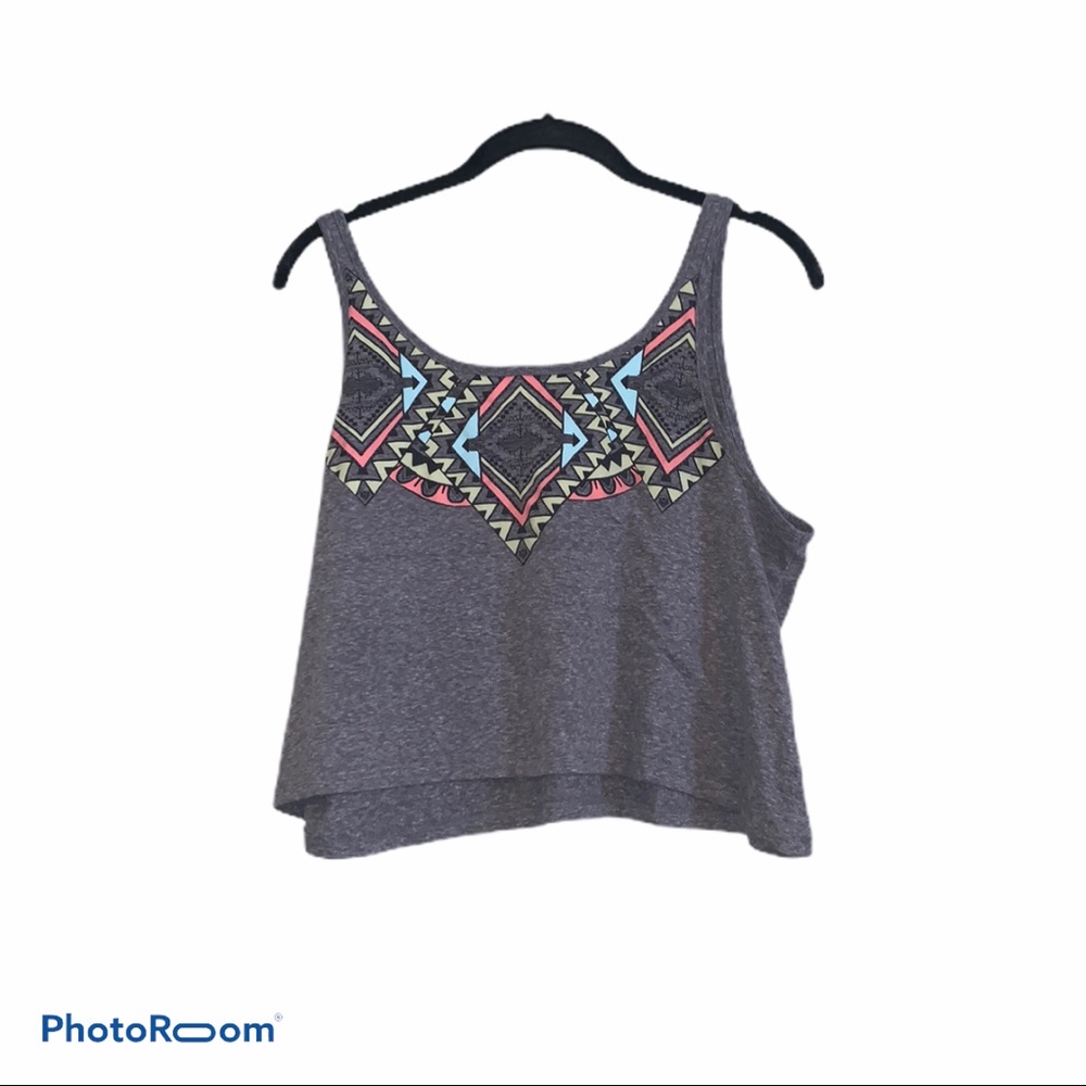Billabong Grey Crop top Size Medium